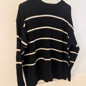 Black and White Striped Sweater aerie